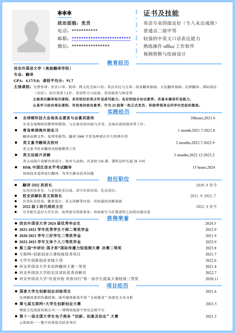 高级翻译学院 翻译专业 许涵凝 山东大学_1